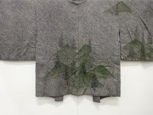 アンティーク　本総絞り　樹木模様　絵羽織